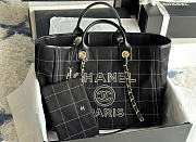 Kitlife Chanel Classic Travel Shopping Bag Black AS93257 33x31x21cm - 1