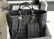 Kitlife Chanel Classic Travel Shopping Bag Black AS93257 33x31x21cm - 3