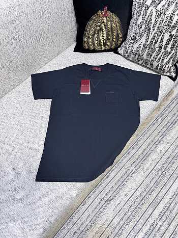 Kitlife Gucci Vintage Logo Embroidery T-shirt Black