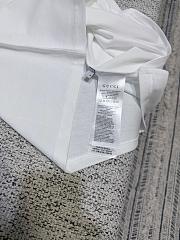 Kitlife Gucci White Washed Cotton Jersey With Gucci Print T-shirt - 5