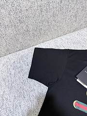Kitlife Gucci Black Washed Cotton Jersey With Gucci Print T-shirt  - 4