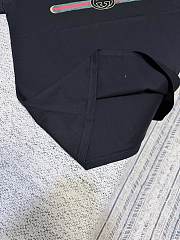 Kitlife Gucci Black Washed Cotton Jersey With Gucci Print T-shirt  - 3