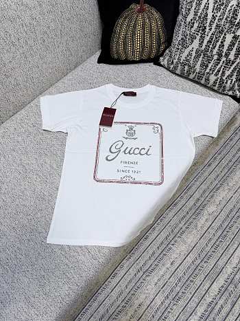 Kitlife Gucci Cotton Jersey T-shirt With Print White
