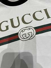 Kitlife Gucci Classic Logo Print Short-Sleeve T-Shirt Black & White - 5