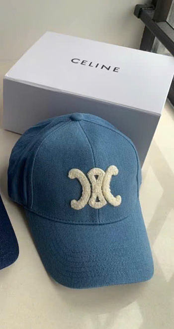 Kitlife Celine Arc de Triomphe Cowboy Baseball Cap Light Denim
