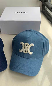 Kitlife Celine Arc de Triomphe Cowboy Baseball Cap Light Denim - 4