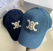 Kitlife Celine Arc de Triomphe Cowboy Baseball Cap Light Denim - 2