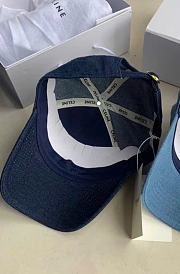 Kitlife Celine Arc de Triomphe Cowboy Baseball Cap Dark Denim  - 5