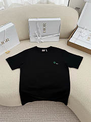 Kitlife Dior T-shirt Black With Dior Clover Embroidery - 1