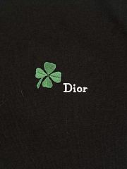 Kitlife Dior T-shirt Black With Dior Clover Embroidery - 5