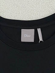 Kitlife Dior T-shirt Black With Dior Clover Embroidery - 3