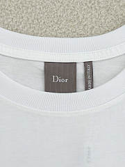 Kitlife Dior T-shirt White With Dior Clover Embroidery  - 5