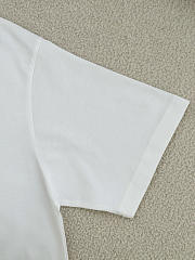 Kitlife Dior T-shirt White With Dior Clover Embroidery  - 2