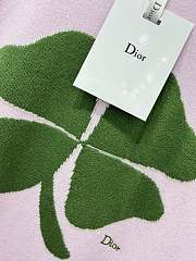 Kitlife Dior T-Shirt Pink with Dior Clover Embroidery - 4