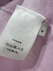 Kitlife Dior T-Shirt Pink with Dior Clover Embroidery - 6