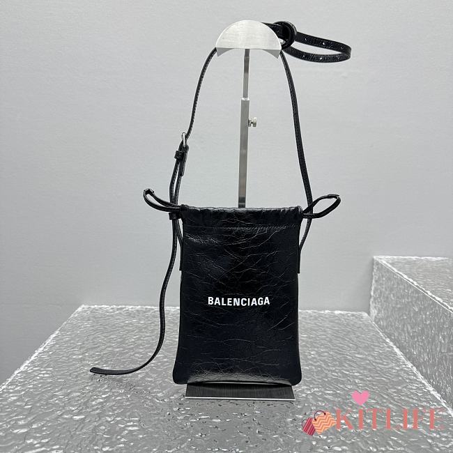 Kitlife Balenciaga Shopper Dust Bag Black 15x21cm - 1