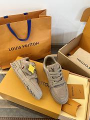 Kitlife Louis Vuitton Unisex Elephant Grey Checkerboard Sneakers  - 2