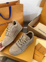 Kitlife Louis Vuitton Unisex Elephant Grey Checkerboard Sneakers  - 3