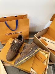 Kitlife Louis Vuitton Unisex Chocolate Brown Checkered Sneakers - 6