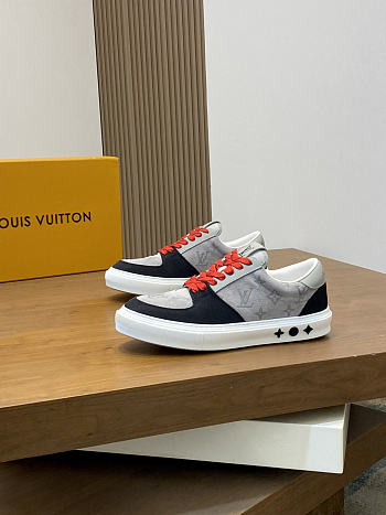 Kitlife Louis Vuitton Trainer Sneaker Grey & Black Waterproof Nubuck Leather