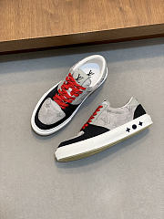 Kitlife Louis Vuitton Trainer Sneaker Grey & Black Waterproof Nubuck Leather - 6
