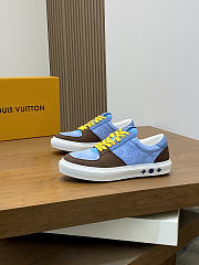 Kitlife Louis Vuitton Trainer Sneaker Blue Waterproof Nubuck Leather  - 1