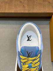 Kitlife Louis Vuitton Trainer Sneaker Blue Waterproof Nubuck Leather  - 4