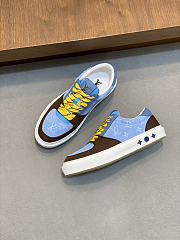 Kitlife Louis Vuitton Trainer Sneaker Blue Waterproof Nubuck Leather  - 5