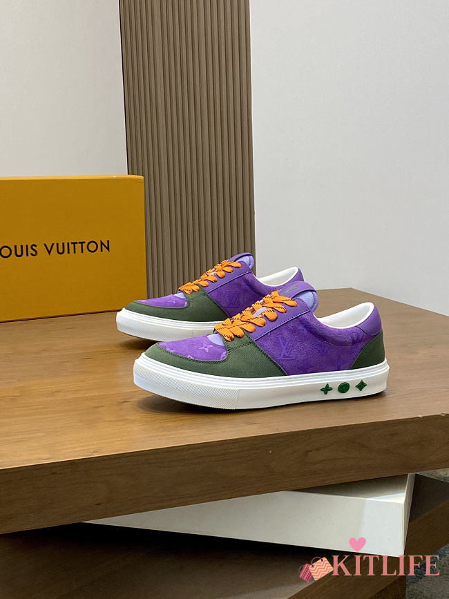Kitlife Louis Vuitton Trainer Sneaker Purple Waterproof Nubuck Leather  - 1