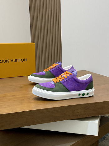 Kitlife Louis Vuitton Trainer Sneaker Purple Waterproof Nubuck Leather 