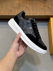 Kitlife Louis Vuitton Trainer Sneaker Black Waterproof Nubuck Leather  - 3