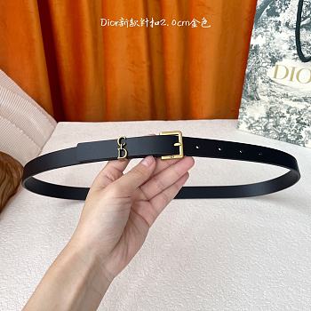 Kitlife Dior Saddle Loop Belt Black 2cm
