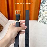 Kitlife Dior Saddle Loop Belt Black 2cm - 5