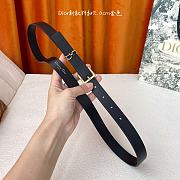Kitlife Dior Saddle Loop Belt Black 2cm - 4