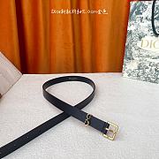 Kitlife Dior Saddle Loop Belt Black 2cm - 3