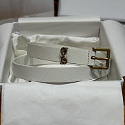 Kitlife Dior Saddle Loop Belt White 2cm - 1