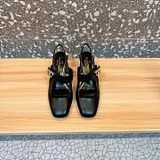 Kitlife Valentino Garavani Black Leather VLogo Locker Slingback Pumps - 1
