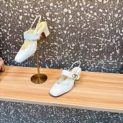 Kitlife Valentino Garavani White Leather VLogo Locker Slingback Pumps - 4