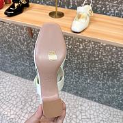 Kitlife Valentino Garavani White Leather VLogo Locker Slingback Pumps - 3