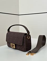 Kitlife Fendi Baguette Bag Dark Brown 0159A 27×6×14cm  - 3