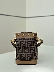 Kitlife Fendi Small Mon Tresor Bag Brown 14x12x18cm - 6