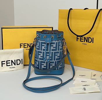 Kitlife Fendi Small Mon Tresor Bag Blue 14x12x18cm