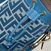 Kitlife Fendi Small Mon Tresor Bag Blue 14x12x18cm - 4
