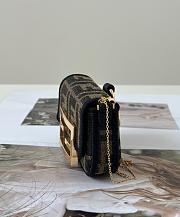 Kitlife Fendi Nano Baguette Charm Fabric Brown Bag 11x2.5x7cm - 6