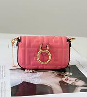 Kitlife Fendi Nano Baguette Charm Pink Bag 11x2.5x7cm  - 5