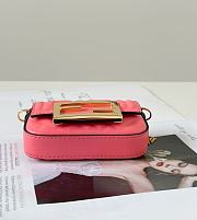 Kitlife Fendi Nano Baguette Charm Pink Bag 11x2.5x7cm  - 3