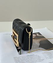 Kitlife Fendi Nano Baguette Charm Black Bag 11x2.5x7cm - 5