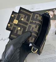Kitlife Fendi x Versace Fendace Nano Baguette Brown Bag 12x3.5x7.5cm - 5