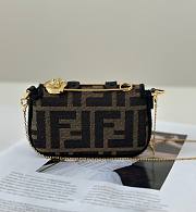 Kitlife Fendi x Versace Fendace Nano Baguette Brown Bag 12x3.5x7.5cm - 6