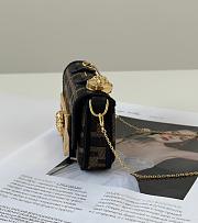 Kitlife Fendi x Versace Fendace Nano Baguette Brown Bag 12x3.5x7.5cm - 4